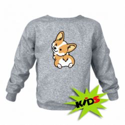 Детский свитшот Winking Corgi - PrintSalon