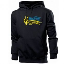 Мужское худи Детский рисунок флаг Украины - PrintSalon