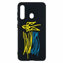 Чехол для Samsung M40 Детский рисунок флаг Украины - PrintSalon