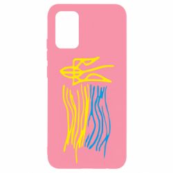 Чехол для Samsung A02s/M02s Детский рисунок флаг Украины - PrintSalon