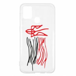 Чехол для Samsung M31 Детский рисунок флаг Украины - PrintSalon