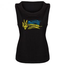 Женская майка Детский рисунок флаг Украины