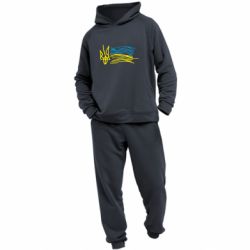 Мужской костюм Детский рисунок флаг Украины - PrintSalon