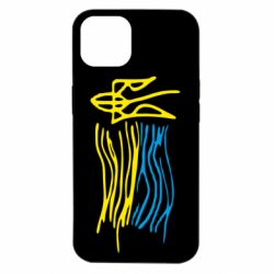 Чехол для iPhone 14 Детский рисунок флаг Украины - PrintSalon