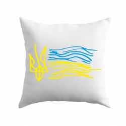 Подушка Детский рисунок флаг Украины - PrintSalon