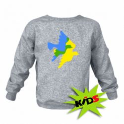 Детский свитшот Dove flag of Ukraine - PrintSalon