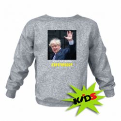 Детский свитшот Boris Johnson Everybody - PrintSalon