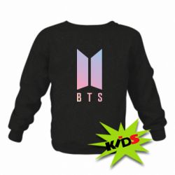 Детский свитшот BTS gradient logo - PrintSalon