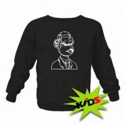 Детский свитшот Обезьяна в виртуальных очках - PrintSalon