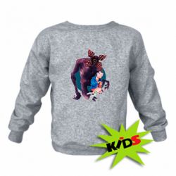 Детский свитшот ОСД Одиннадцать и Демогоргон - PrintSalon