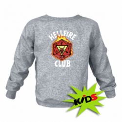 Детский свитшот Stranger Things: Hellfire club - PrintSalon