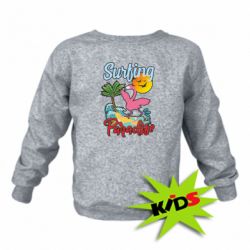 Детский свитшот Surfing Paradise Flamingo - PrintSalon
