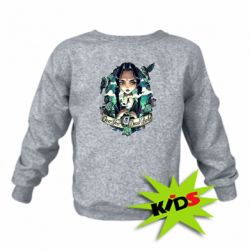 Детский свитшот Уэнздей арт - PrintSalon