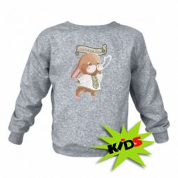 Детский свитшот Заяц украинец! С Новым Годом 2023 - PrintSalon