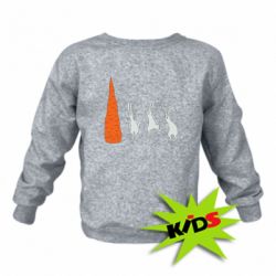 Детский свитшот Зайцы возле морковки - PrintSalon