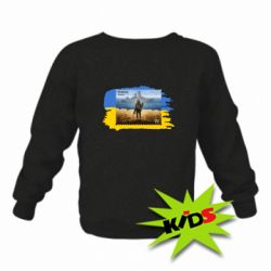 Детский свитшот Русский военный корабль! Украина - PrintSalon