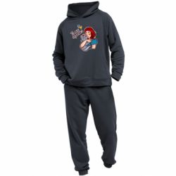 Мужской костюм Девочка с котом - ты мое сердечко - PrintSalon