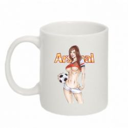 Чашка 320ml Девушка Арсенал - PrintSalon