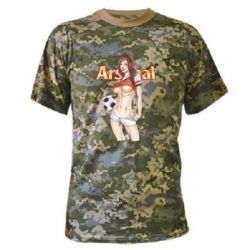 Камуфляжная футболка Девушка Арсенал - PrintSalon