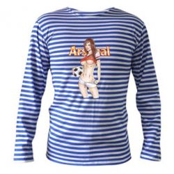 Тельняшка с длинным рукавом Девушка Арсенал - PrintSalon