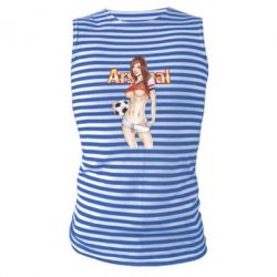 Майка-тельняшка Девушка Арсенал - PrintSalon