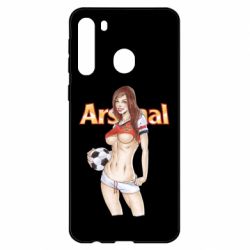 Чехол для Samsung A21 Девушка Арсенал - PrintSalon