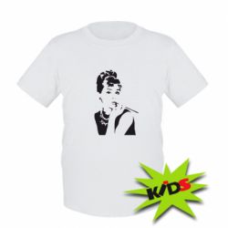 Дитяча футболка Дівчина фарбує губи - PrintSalon