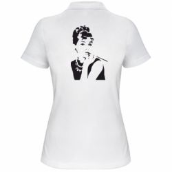 Жіноче поло Дівчина фарбує губи - PrintSalon