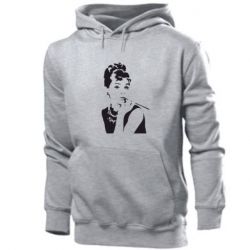 Чоловічі худі Дівчина фарбує губи - PrintSalon