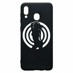 Чехол для Samsung A20 девушка мишень - PrintSalon