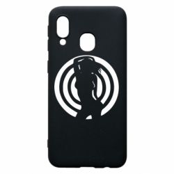 Чехол для Samsung A40 девушка мишень - PrintSalon