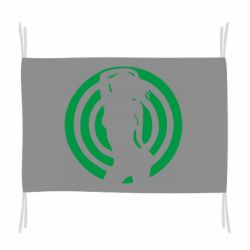 Флаг девушка мишень - PrintSalon