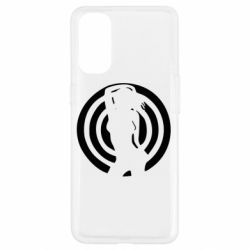 Чехол для Oppo Reno 4 девушка мишень - PrintSalon