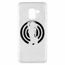 Чехол для Samsung A8 2018 девушка мишень