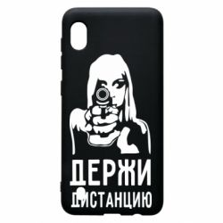 Чехол для Samsung A10 Девушка с пистолетом - PrintSalon
