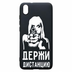 Чехол для Xiaomi Redmi 7A Девушка с пистолетом - PrintSalon