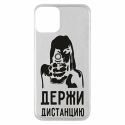Чехол для iPhone 11 Девушка с пистолетом
