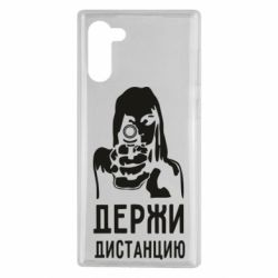 Чехол для Samsung Note 10 Девушка с пистолетом - PrintSalon