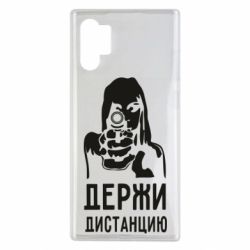 Чехол для Samsung Note 10 Plus Девушка с пистолетом - PrintSalon