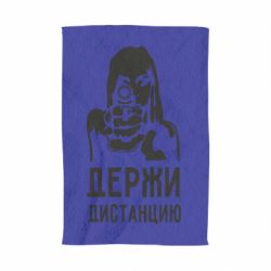 Полотенце с принтом Девушка с пистолетом - PrintSalon