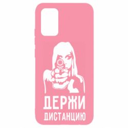 Чехол для Samsung A02s/M02s Девушка с пистолетом - PrintSalon