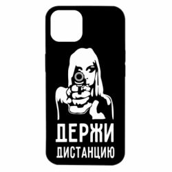 Чехол для iPhone 14 Девушка с пистолетом - PrintSalon