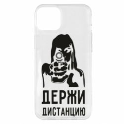 Чехол для iPhone 14 Plus Девушка с пистолетом - PrintSalon