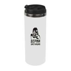 Термокружка Девушка с пистолетом - PrintSalon