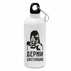 Фляга Девушка с пистолетом - PrintSalon