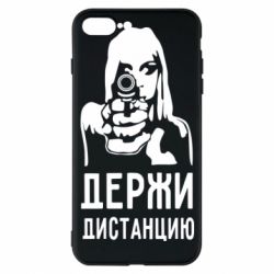 Чехол для iPhone 7 Plus Девушка с пистолетом - PrintSalon