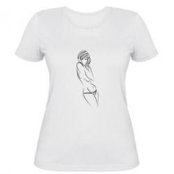 Женская футболка Девушка
