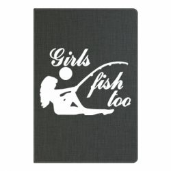 Блокнот с принто Девушки тоже рыбачат