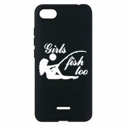 Чехол для Xiaomi Redmi 6A Девушки тоже рыбачат - PrintSalon