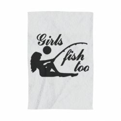 Полотенце с принтом Девушки тоже рыбачат - PrintSalon